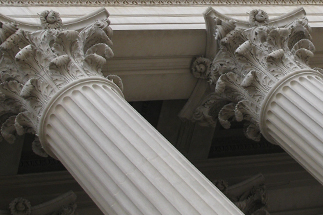 image of two Corinthian pillars